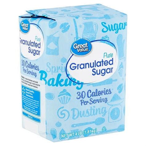 walmart great value sugar|great value sugar price.